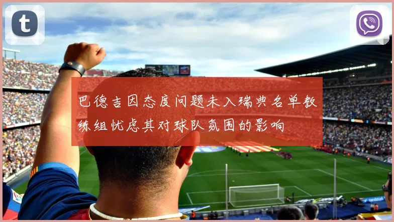 巴德吉因态度问题未入瑞典名单教练组忧虑其对球队氛围的影响